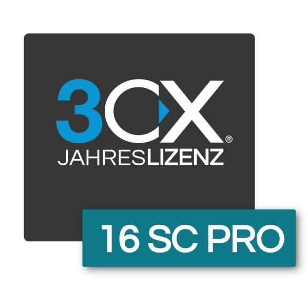 3CX 16 SC PRO (Mietlizenz 1 Jahr Laufzeit)